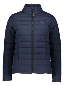 Pepe Jeans Kurtka pikowana w kolorze granatowym rozmiar: L. Niebieskie kurtki Pepe Jeans, l, bez wzorów, z jeansu, bez kaptura. Za 280,44 zł.