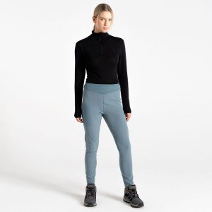 Legginsy turystyczne damskie Mountain Series. Szare legginsy Dare 2b, bez wzorów, z elastanu. W wyprzedaży za 279,99 zł.