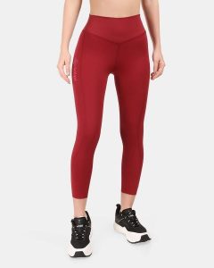 Damska legginsy fitness Kilpi RIVIAN-W. Czerwone legginsy Kilpi, bez wzorów, z nylonu. Za 256,81 zł.