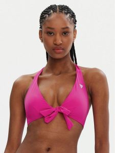 Guess Góra od bikini E5GJ55 LY00K Kolorowy. Czerwone bikini Guess, z aplikacjami, z syntetyku. Za 139,99 zł.