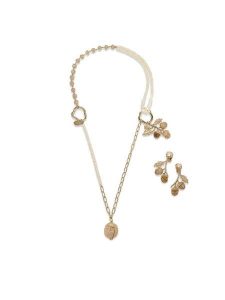 Weekend Max Mara Zestaw naszyjnik i kolczyki 2615751104650 Złoty. Żółte naszyjniki Weekend Max Mara, metalowe. Za 829,99 zł.