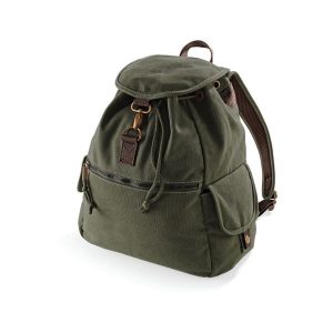 Plecak z płótna Quadra Vintage. Zielone plecaki QUADRA. Za 152,45 zł.
