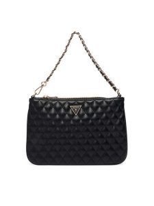 Guess Torebka PW7556 P6174 Czarny. Czarne torebki klasyczne Guess, z aplikacjami, ze skóry, bez dodatków. Za 269,99 zł.