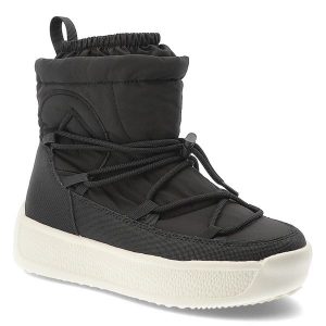 Czarne Śniegowce Filippo Ciepłe Buty Damskie Na Platformie. Czarne buty zimowe Filippo, bez obcasa, na platformie, bez zapięcia. Za 159,00 zł.