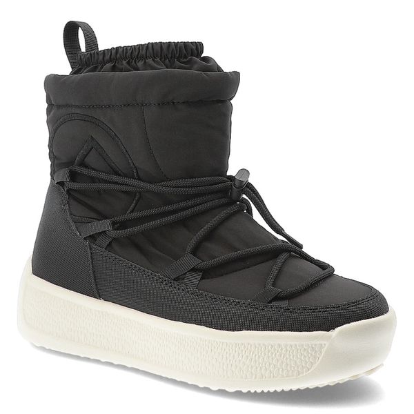 Czarne Śniegowce Filippo Ciepłe Buty Damskie Na Platformie. Czarne buty zimowe Filippo, bez obcasa, na platformie, bez zapięcia. Za 159,00 zł.