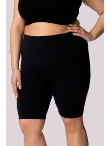 Spaio Szorty sportowe "Ribbed" w kolorze czarnym rozmiar: XXL. Czarne spodenki sportowe Spaio, xxl, bez wzorów, z materiału, z podwyższonym stanem, outdoorowe. Za 126,99 zł.