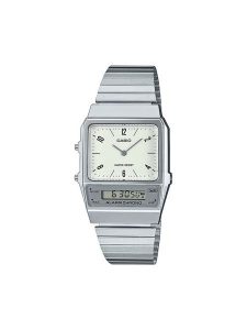 Casio Zegarek Vintage Edgy AQ-800E-7A2EF Srebrny. Szare, analogowe zegarki Casio. Za 259,99 zł.