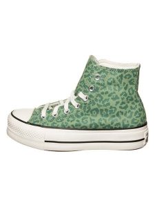 Converse Sneakersy "Chuck Taylor" w kolorze zielonym rozmiar: 36,5. Zielone trampki Converse, bez wzorów, za kostkę, bez zapięcia. Za 244,80 zł.