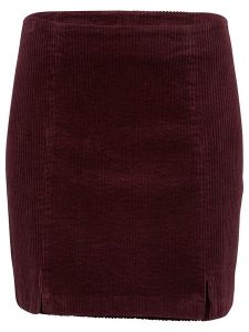 MOSS COPENHAGEN Spódnica "Emalina" w kolorze bordowym rozmiar: L. Czerwone spódnice Moss Copenhagen, na co dzień, l, bez wzorów, mini. Za 100,99 zł.