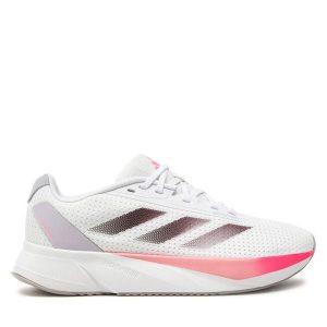 Buty do biegania adidas. Białe buty sportowe ADIDAS, bez wzorów, bez zapięcia, do biegania. Za 239,99 zł.