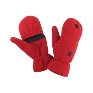 Rękawice Unisex Winter Essentials Palmgrip. Czerwone rękawiczki RESULT, bez wzorów. Za 48,99 zł.