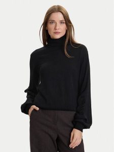 TWINSET Golf 252AT3102 Czarny Regular Fit. Czarne golfy Twinset, bez wzorów, z syntetyku. Za 459,99 zł.