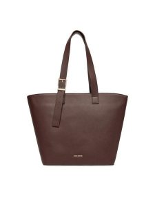 Gino Rossi Torebka C-AYSHA-KQ78 Brązowy. Brązowe shopper bag Gino Rossi, bez wzorów, z materiału, bez dodatków. Za 329,99 zł.