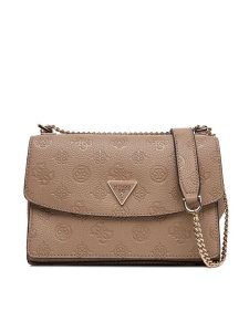 Guess Torebka Cresidia II HWPD98 88210 Beżowy. Brązowe torebki klasyczne Guess, z aplikacjami, ze skóry, bez dodatków. Za 419,99 zł.