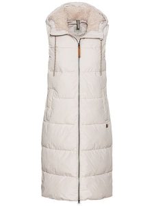 Camel Active Kamizelka w kolorze kremowym rozmiar: 42. Brązowe kamizelki Camel Active, bez wzorów, bez kołnierzyka, bez ramiączek, bez kaptura. Za 352,43 zł.