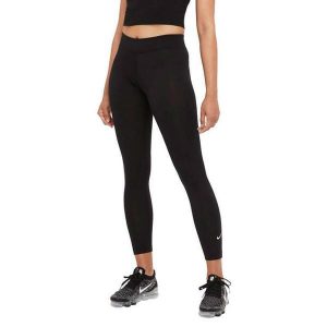 Leginsy damskie Treningowe Nike NSW Essentials 7/8. Czarne spodnie dresowe Nike, l, bez wzorów. Za 169,99 zł.