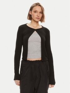 Gina Tricot Kardigan 22994 Czarny Regular Fit. Czarne kardigany Gina Tricot, z syntetyku. Za 229,99 zł.