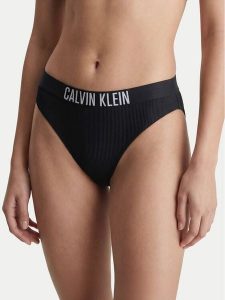 Calvin Klein Swimwear Dół od bikini LV00Q61240 Czarny. Czarne bikini Calvin Klein Swimwear, bez wzorów, z syntetyku. Za 209,99 zł.