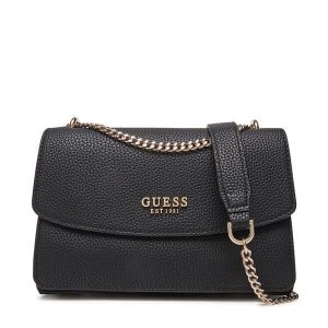 Torebka Guess. Czarne torebki klasyczne Guess, z aplikacjami, bez dodatków. Za 409,99 zł.