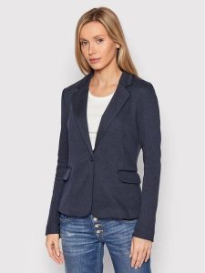 Vero Moda Marynarka Julia 10154123 Granatowy Regular Fit. Niebieskie marynarki i żakiety Vero Moda, bez wzorów, z bawełny. Za 199,99 zł.