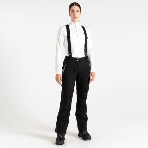 Shrink Damskie spodnie narciarskie. Czarne spodnie sportowe Dare 2b, na zimę, xl, bez wzorów, narciarskie. Za 299,99 zł.