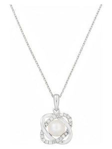 CARATELLI Złota zawieszka "Gostivar" z diamentami i perłą rozmiar: onesize. Szare zawieszki CARATELLI, z diamentem, złote. Za 869,99 zł.