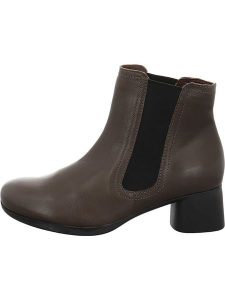 Think! Skórzane botki w kolorze brązowym rozmiar: 38,5. Brązowe botki Think, bez wzorów, bez obcasa, bez zapięcia. Za 327,10 zł.