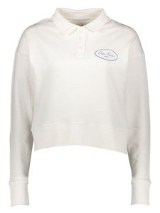Pepe Jeans Bluza w kolorze białym rozmiar: M. Białe bluzy Pepe Jeans, m, bez wzorów, z jeansu, bez kaptura. Za 148,96 zł.