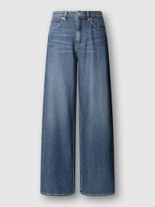 Pepe Jeans Dżinsy "Jaimy" - Wide leg - w kolorze granatowym rozmiar: W29/L34. Niebieskie jeansy Pepe Jeans, z aplikacjami, z jeansu, z podwyższonym stanem. Za 231,68 zł.