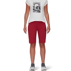 Spodenki trekkingowe damskie Mammut Runbold UV50+. Brązowe szorty Mammut, bez wzorów, z elastanu, sportowe. Za 410,55 zł.
