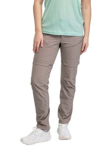 Bergans Spodnie softshellowe Zipp-Off - Regular fit - w kolorze szarobrązowym rozmiar: 44. Brązowe spodnie dresowe Bergans, bez wzorów, z materiału. Za 385,62 zł.