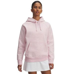 Bluza damska Under Armour Rival Fleece Hoodie. Czerwone bluzy Under Armour, bez wzorów, bez kaptura. Za 144,99 zł.