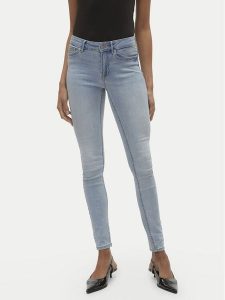 Vero Moda Jeansy Flash 10300174 Niebieski Skinny Fit. Niebieskie jeansy Vero Moda, bez wzorów, z bawełny. Za 209,99 zł.
