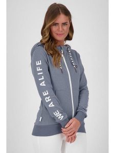 Alife and kickin Bluza "JessyAK" w kolorze niebieskoszarym rozmiar: M. Niebieskie bluzy Alife and Kickin, m, bez wzorów, bez kaptura. Za 202,03 zł.