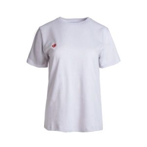 Klasyczny T-shirt z krótkim rękawem BRIANES W V2, wygodny i uniwersalny, idealny. Czerwone t-shirty Izas, m, bez wzorów, bez kołnierzyka, bez ramiączek. W wyprzedaży za 121,70 zł.