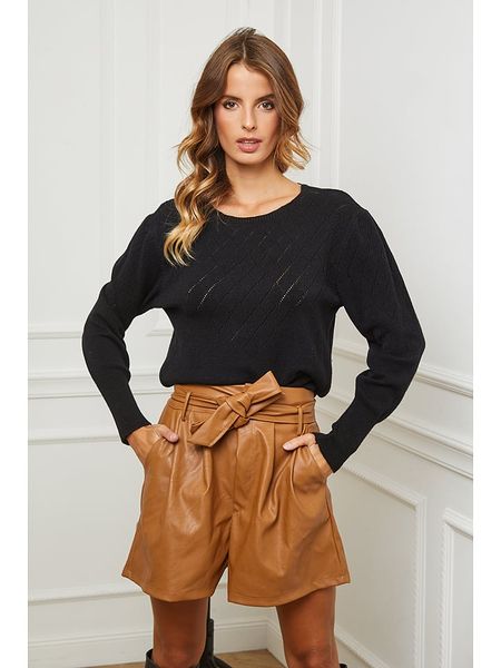 So Cachemire Sweter "Dolly" w kolorze czarnym rozmiar: XL. Czarne swetry oversize So Cachemire, xl, bez wzorów, z kaszmiru, bez ramiączek. Za 205,45 zł.