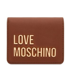 Portfel LOVE MOSCHINO. Brązowe portfele LOVE MOSCHINO, bez wzorów. Za 319,99 zł.