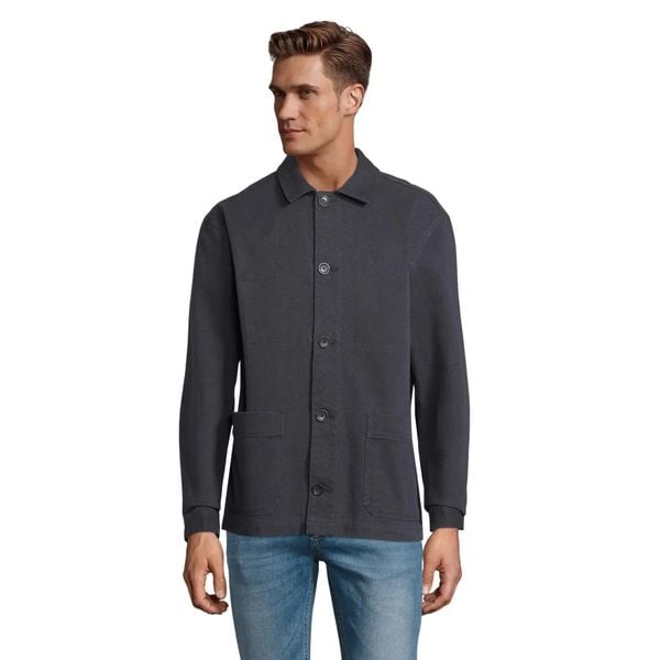 Overshirt Sol's Mael. Czarne kombinezony SOL'S, s, bez wzorów, z bawełny, bez kołnierzyka, bez ramiączek. Za 353,50 zł.