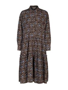 Herrlicher Sukienka w kolorze czarno-beżowym rozmiar: M. Czarne sukienki Herrlicher, m, bez wzorów, bez kołnierzyka, bez ramiączek, midi. Za 205,95 zł.