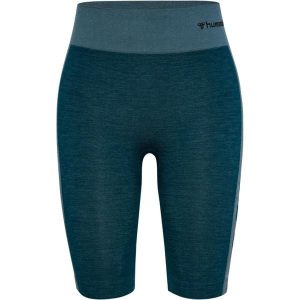 Damskie szorty bezszwowe Hummel Clea. Niebieskie szorty Hummel, bez wzorów. Za 168,00 zł.