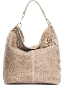 Mia Tomazzi Skórzany shopper bag "Niguarda" w kolorze beżowym - 42 x 38 x 17 cm rozmiar: onesize. Brązowe shopper bag Mia Tomazzi, bez wzorów, z materiału, na ramię, z tłoczeniem, bez dodatków. Za 355,78 zł.