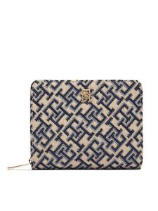 Tommy Hilfiger Portfel Th Icon Med Za W/ Flap Jacquard AW0AW18759 Niebieski. Niebieskie portfele TOMMY HILFIGER, bez wzorów, z materiału. Za 269,99 zł.