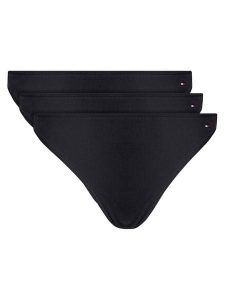 Tommy Hilfiger Komplet 3 par stringów UW0UW05752 Czarny. Czarne komplety bielizny TOMMY HILFIGER, bez wzorów, z bawełny. Za 89,99 zł.
