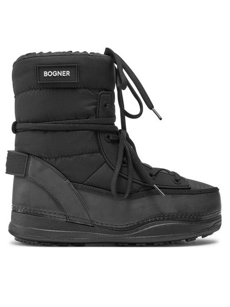Bogner Śniegowce La Plagne 11 32447004 Czarny. Czarne buty zimowe Bogner, z materiału, bez obcasa, bez zapięcia. Za 819,99 zł.