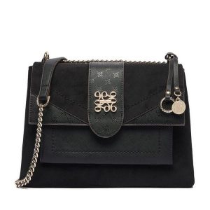 Torebka Nine West. Czarne listonoszki Nine West, bez wzorów, bez dodatków. Za 349,99 zł.