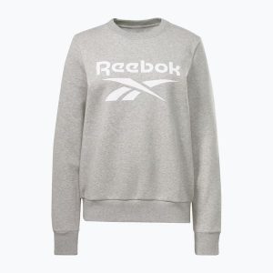 Bluza damska Reebok Identity Big Logo Fleece Crew. Szare bluzy Reebok, bez wzorów, bez kaptura. Za 219,99 zł.