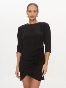DKNY Sukienka koktajlowa D2A4B345 Czarny Regular Fit. Czarne kombinezony DKNY, bez wzorów, z wiskozy, wizytowe, bez kołnierzyka, bez ramiączek. Za 399,99 zł.