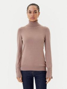 Guess Golf W2BR53 Z2V62 Brązowy Regular Fit. Brązowe golfy Guess, z aplikacjami, z wiskozy. Za 229,99 zł.