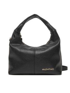 Valentino Torebka Stem Re VBS8P108 Czarny. Czarne torebki klasyczne Valentino, bez wzorów, ze skóry, bez dodatków. Za 409,99 zł.