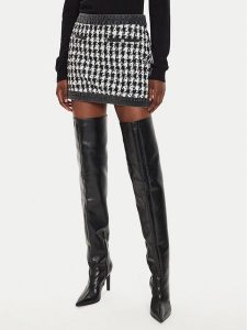 Liu Jo Spódnica mini UF4159 D4956 Czarny Regular Fit. Czarne spódnice Liu Jo, bez wzorów, z syntetyku, mini. Za 459,99 zł.